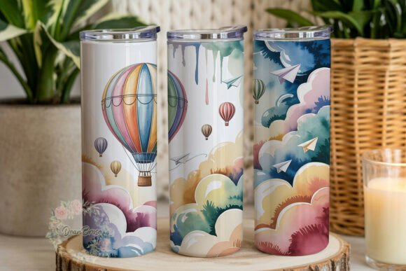 Download Dreamy Watercolor Hot Air Balloon PNG - Balloon png Collection