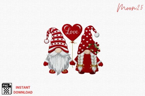 Download Valentine Gnome Couple Love Balloon Png - Balloon png Collection