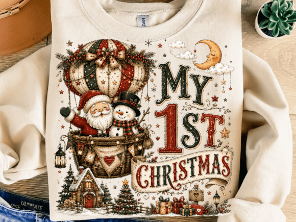 Download My 1st Christmas Balloon PNG, Santa Snow - Balloon png Collection